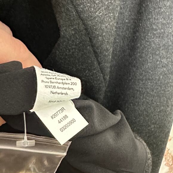 SPANX Ponte Asymmetrical Blazer Heather Gray Sz L {LL36} - Picture 7 of 7